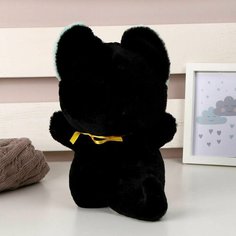 Мягкая игрушка Кот , 23 см, цвет чёрный Denco Store