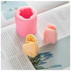 Бутон розы, Cиликоновый молд для мыла, шоколада, свечей Нет бренда