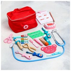Игровой набор «Играем в доктора» мягкий кейс 22×15×14 см Noname