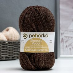 Пряжа "Овечья шерсть" 100% шерсть 200м/100гр Нет бренда