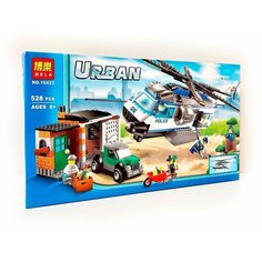 Конструктор Вертолётный патруль 10423 Cities / Helicopter Surveillance / Сити 528 детали Dem Kinstor