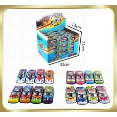 Машинки металл гонки 48 шт в д б 32x23x21 см No Brand