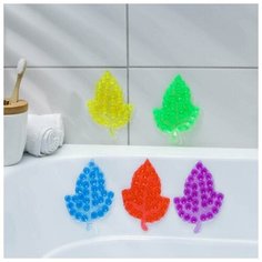 Мини-коврик для ванны «Кленовый лист», 9×13,5 см, цвет микс No Brand