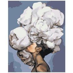 Картина по номерам Девушка цветок 40х50 см АртТойс