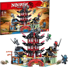Конструктор Ninja Ниндзя "Храм Ниндзя" 810 деталей Toys