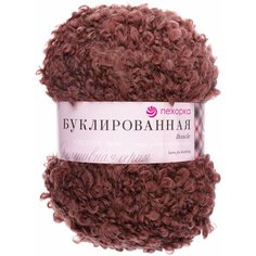 Пряжа Пехорка Буклированная грильяж(173), 30%мохер/20%шерсть/50%акрил, 220м, 200г, 3шт