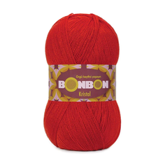 Пряжа NAKO Bonbon Kristal (Nako), красный - 98211, 100% акрил, 5 мотков, 100 г, 475 м.