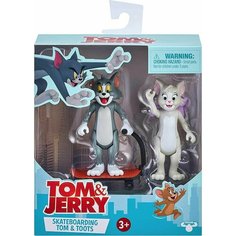 Том и Джерри 2 фигурки Коллекционнык - Скейтбординг Tom & Jerry Tom & Toots