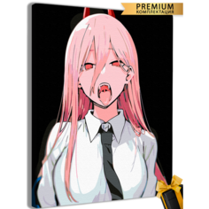 Картины по номерам Человек бензопила аниме Пауэр 40x50