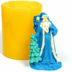 Силиконовая форма для мыла Дед Мороз 3D, молды для свечей, гипса 1шт 9*5*4,5 см Нет бренда