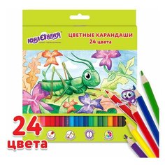 Карандаши Unitype цветные юнландия В гостях У букашек - (3 шт)