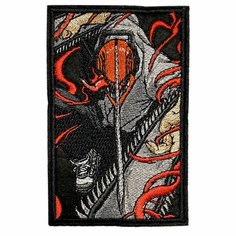 Нашивка, шеврон, патч (patch) Человек бензопила большая (аниме), размер 11,3*7 см Rocknrolla