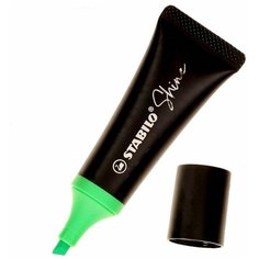 Текстовыделитель STABILO "Shine", зеленый, линия 2-5 мм, 76/33 Комплект : 10 шт.