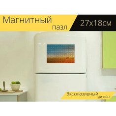 Магнитный пазл "Олень, дикий, природа" на холодильник 27 x 18 см. Lots Prints