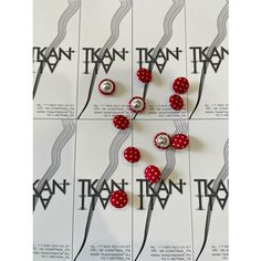 Пуговица обтяжная на ножке с проколом, 1 шт. Noname