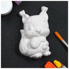 Фигура под роспись "Белочка" белая, 10х3х5,5см Хорошие сувениры