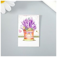 Бирка "Лаванда" 4х6 см, 20 штук Noname