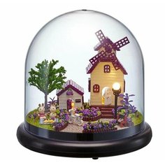 Интерьерный конструктор / Сборная модель / Румбокс Лавандовый Прованс (с музыкальным механизмом) Diy House