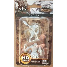 Гноллы. Набор из 2 грунтованных фигурок для настольных игр WizKids. ДнД / Dungeons & Dragons