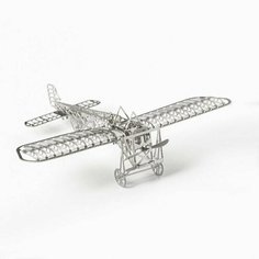 Металлический конструктор / 3D конструктор / Сборная модель Bleriot XI