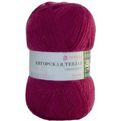 Пряжа Пехорка Ангорская теплая цикламен (040), 40%шерсть/60%акрил, 480м, 100г, 2шт
