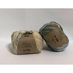 Пряжа Fibra Natura Le Chic, 36% Мериносовая шерсть, 28%Хлопок, 18%Лён, 18%Бамбук, цвет: (207), 120м/50г, 5 шт.