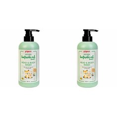 Pigeon Гель для купания и мытья головы и тела Natural Botanical Baby Head & Body Wash, 500 мл, 2 шт Petite Maison