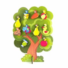 Сортер Woodlandtoys Дерево 10 подвесок 21*29,7*0,6 см Россия