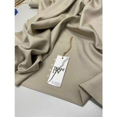 Ткань Плательный однотонный шелк - шантунг, 1 м. Noname