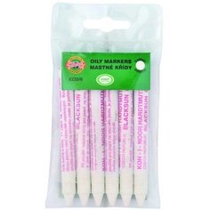 Маркер для промышленной маркировки Koh-I-Noor 8220, 125 х 72 х 10 мм, по стеклу и фарфору, белый, цена за 1 штуку