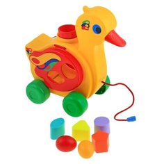 Игрушка-каталка с сортером «Уточка-несушка» Cavallino