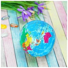 Мяч «Глобус», мягкий, 10 см Noname