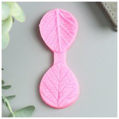 Молд силикон "Листочки" 2 предмета 0,8х9х3,5 см Noname