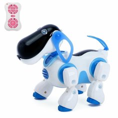 Робот-собака Киберпёс Ки-Ки, радиоуправляемый, интерактивный, русское озвучивание, световые эффекты, Нет бренда