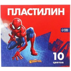 Пластилин 10 цветов 150 г «Супергерой», Человек-паук Marvel