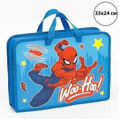 Папка с ручками А4, 33х24х8 см, пластик, Человек-паук Marvel