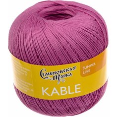 Пряжа Семеновская Kable (Кабле) светлый ковыль_х1 (31042), 100%хлопок, 430м, 100г, 2шт