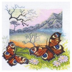 RTO Набор для вышивания Бабочки. Павлиний глаз 30 х 30 см (M125)