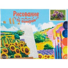 Рыжий кот Картина по номерам Нежная сирень в корзине (HS260)30x22см