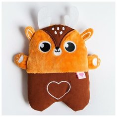 Мягкая игрушка-грепка Крошка Я Олененок, 24 см, коричневый