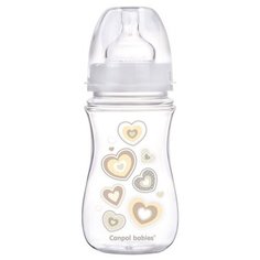 Canpol Babies Бутылочка антиколиковая с широким горлом EasyStart Newborn Baby 240 мл, с 3 месяцев, бесцветный