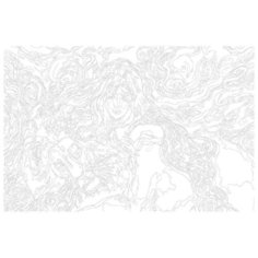 Девушка со львом Раскраска картина по номерам на холсте