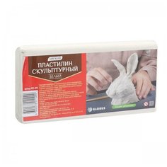 GLOBUS/Пластилин скульптурный мягкий, цвет белый Глобус