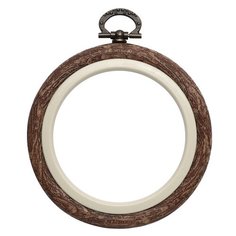 230-1 Пяльцы-рамка пласт. под дерево d 9,5см, Nurge