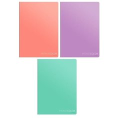 Тетрадь 80л., А4, клетка ArtSpace "Моноколор. Pale color", ВД-лак