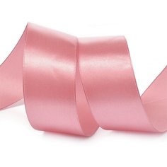 Лента атласная 38мм цв.3075 гр. розовый IDEAL уп.27,4 м