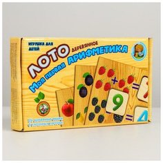 Лото деревянное «Моя первая арифметика» Десятое королевство