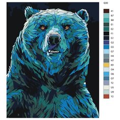 Картина по номерам Q30 "Гризли" 40х50 Brushes Paints