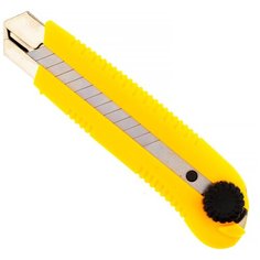 Нож канцелярский 25мм, фиксатор на ползуне, Чеглок