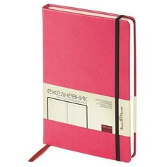 Ежедневник А5 недатированный Megapolis Velvet, фуксия Bruno Visconti